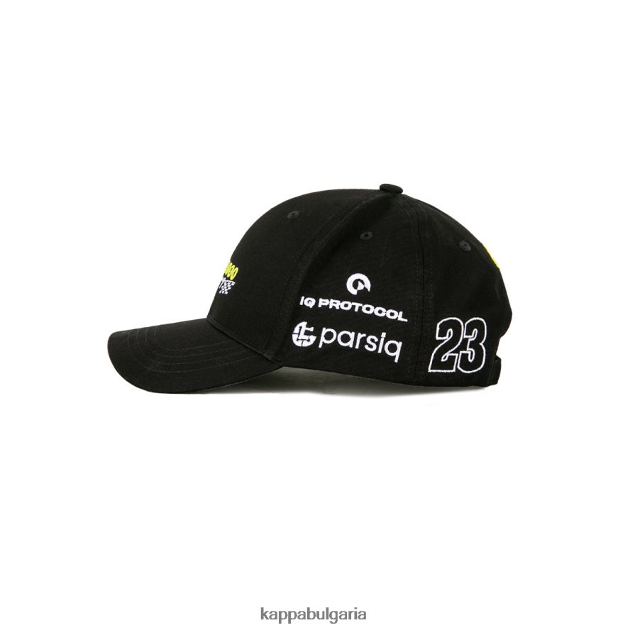 Kappa унисекс автентична шапка Darius Gumball 3000 черен бял лайм 48Z026285