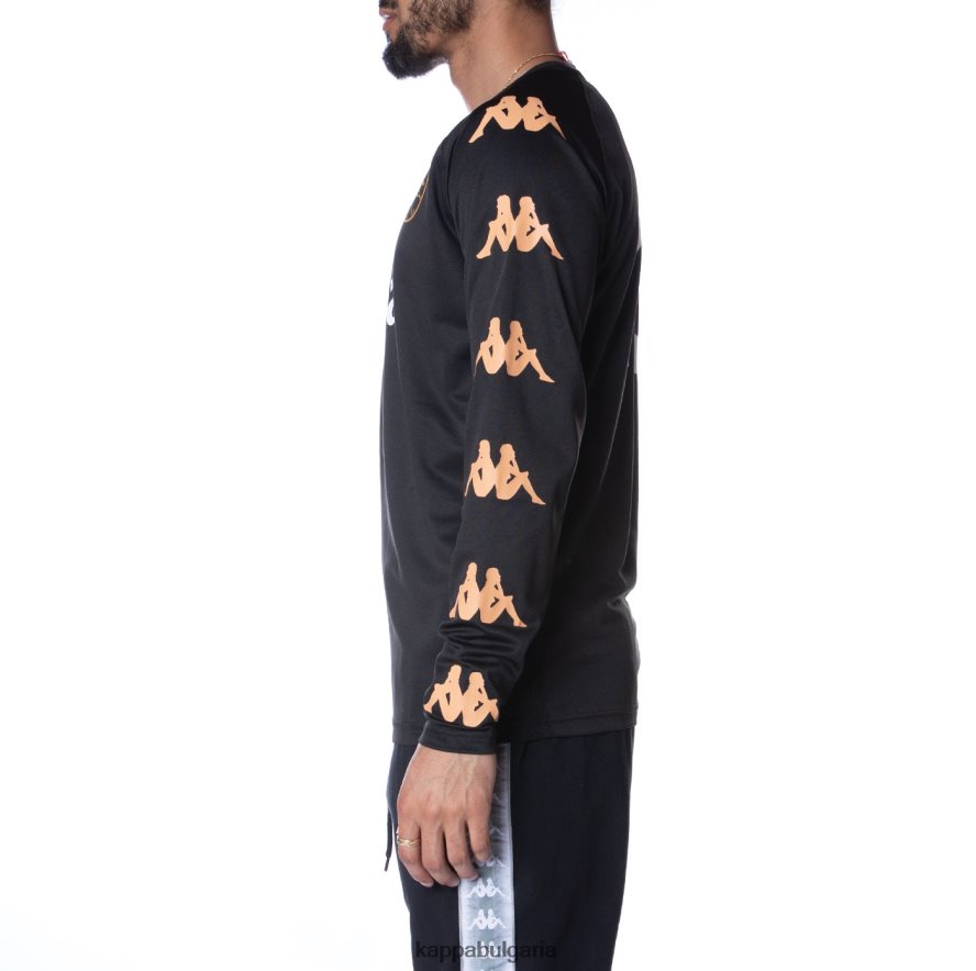 Kappa мъже автентично трико на Фредерик смолисточерен 48Z026212