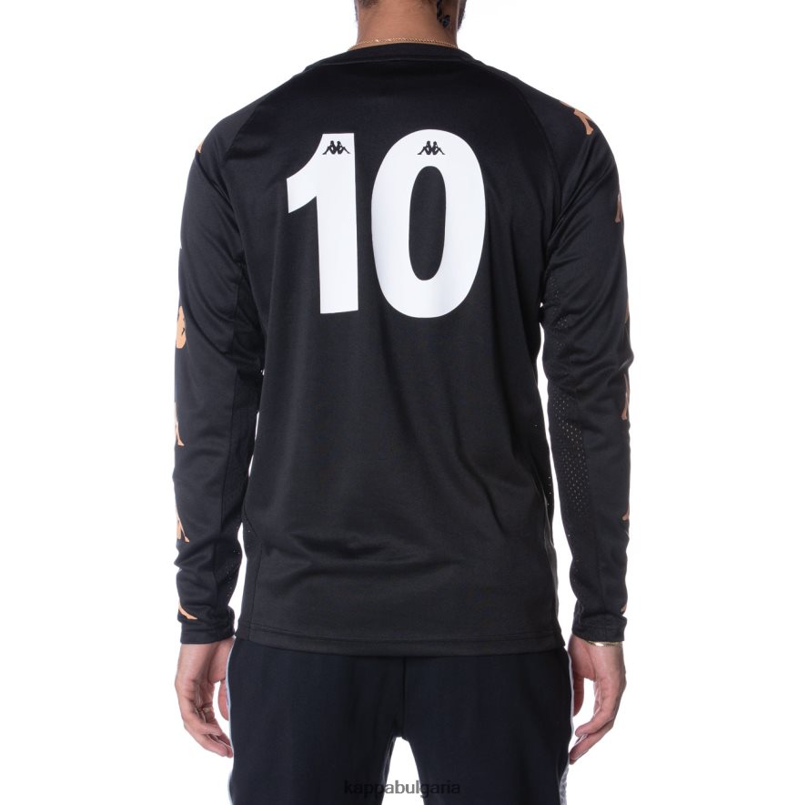 Kappa мъже автентично трико на Фредерик смолисточерен 48Z026212