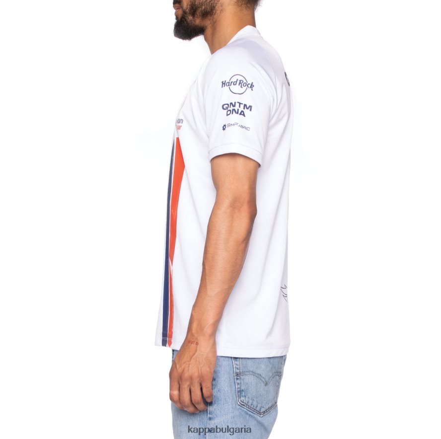 Kappa мъже автентична фланелка coria gumball 3000 бяло 48Z026206