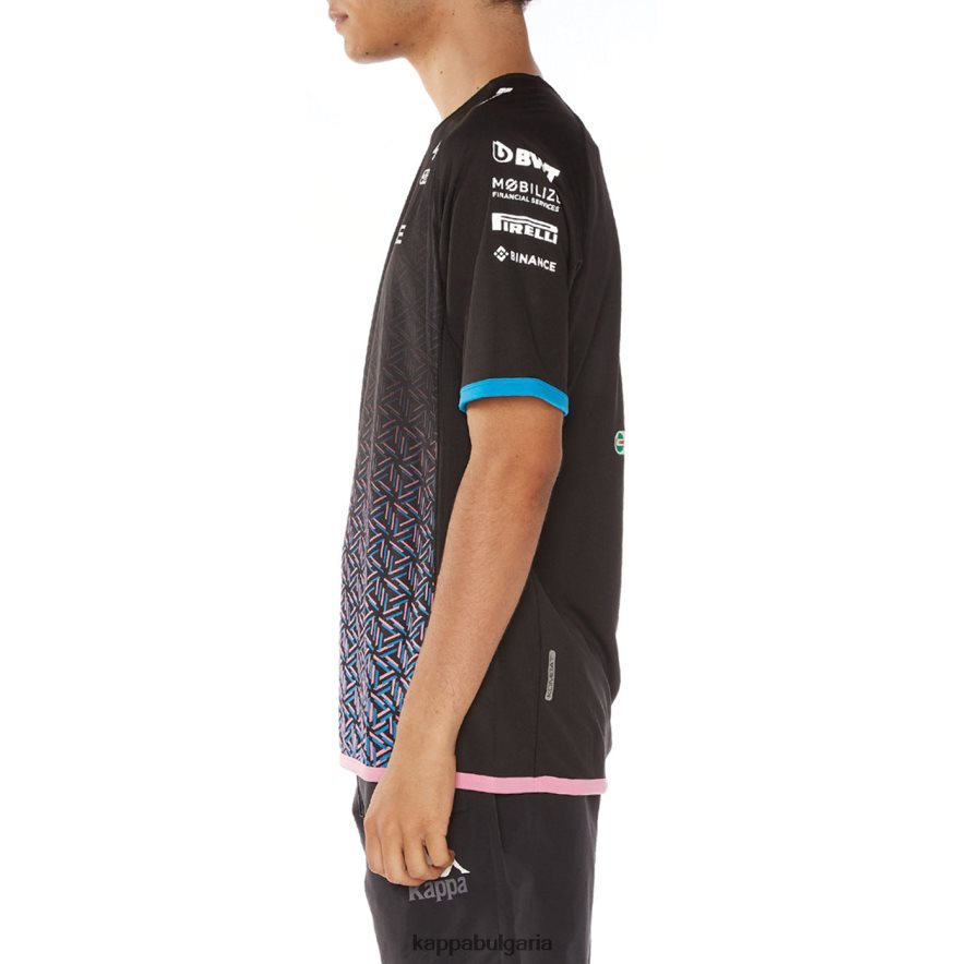 Kappa мъже фланелка kombat alonso alpine f1 черен 48Z026207