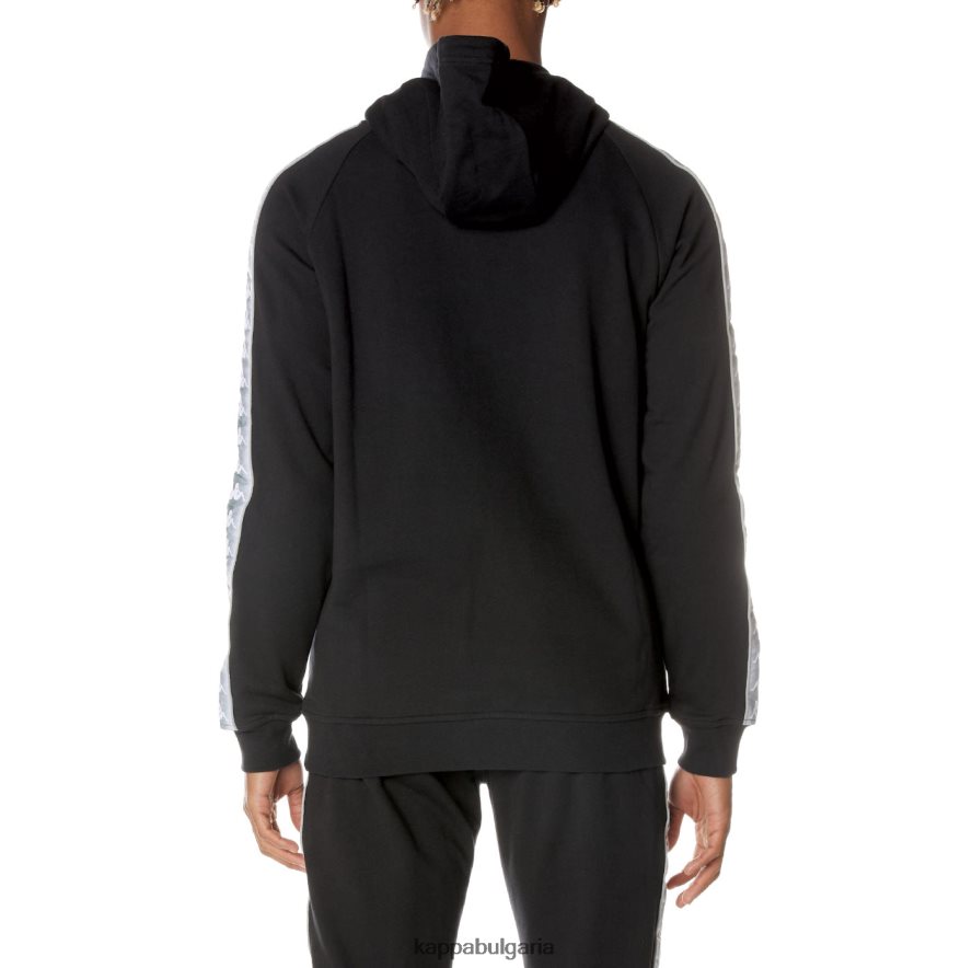 Kappa мъже 222 банда солтиум качулка смолисточерен 48Z02641