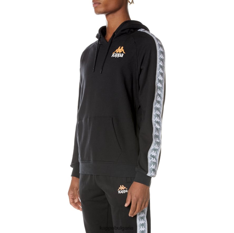 Kappa мъже 222 банда солго качулка смолисточерен 48Z02655