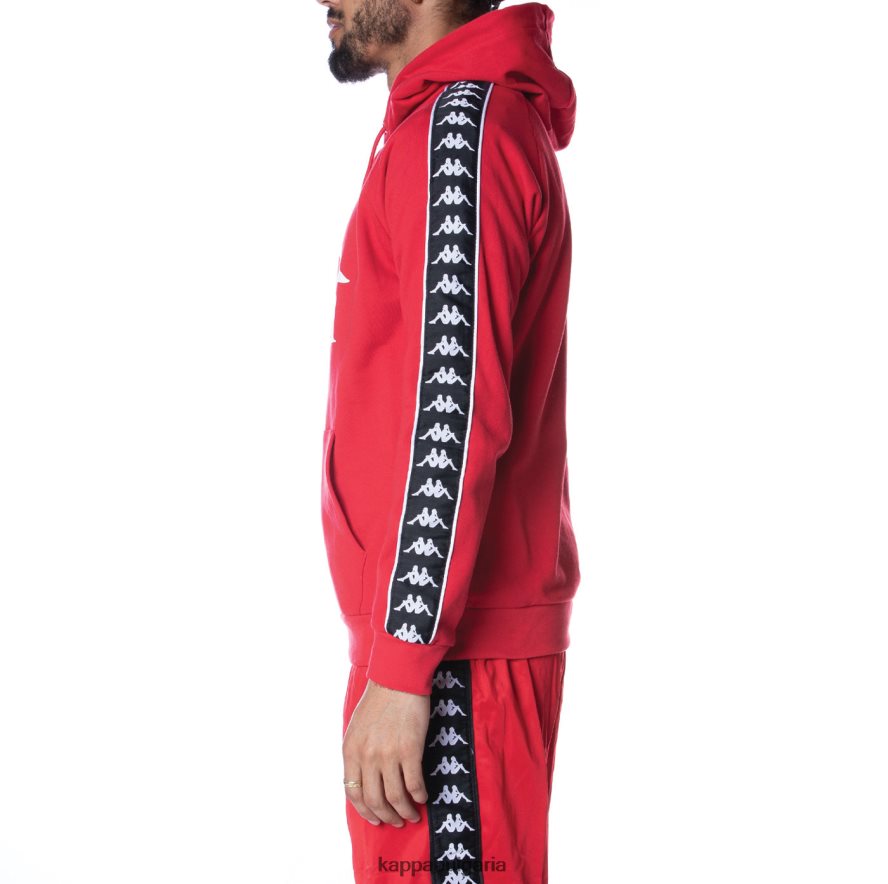 Kappa мъже 222 качулка banda hurtado 2 червено черно 48Z02644