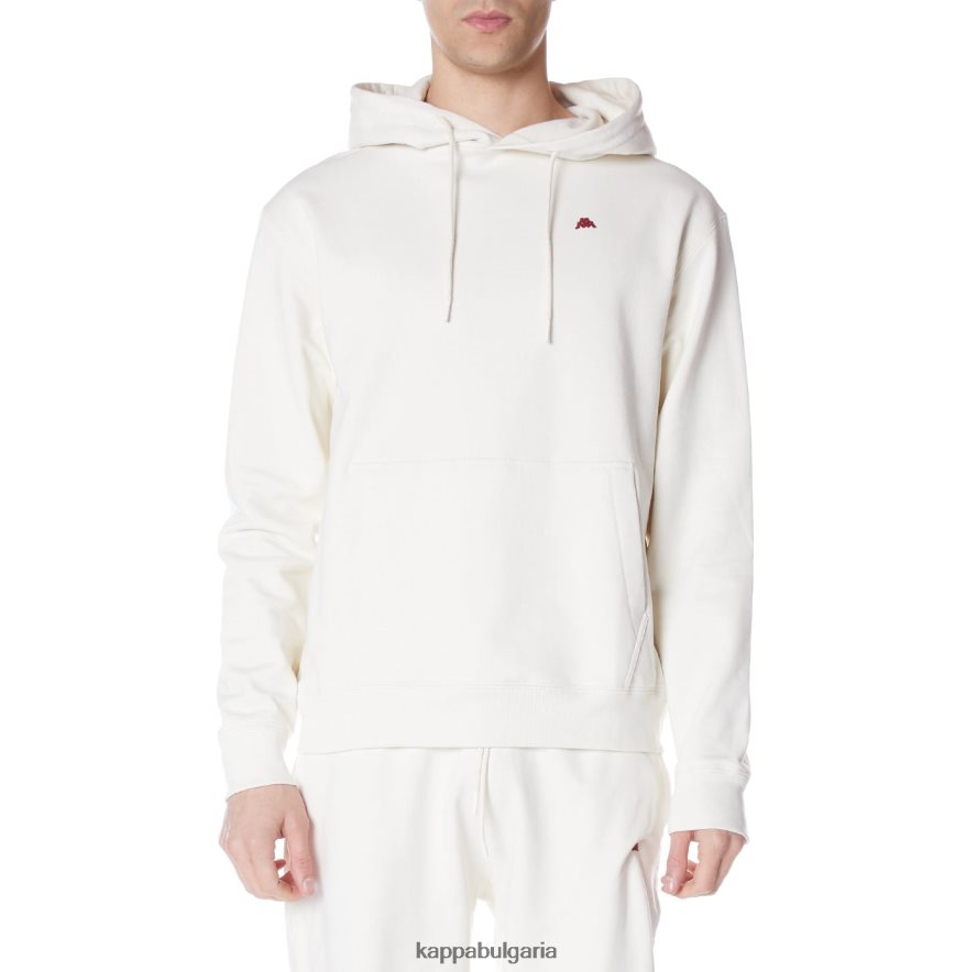 Kappa мъже халат giovani gramys качулка сметана 48Z02648