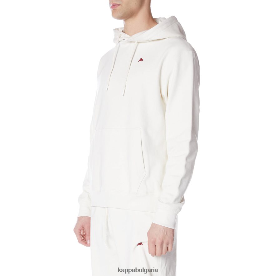 Kappa мъже халат giovani gramys качулка сметана 48Z02648