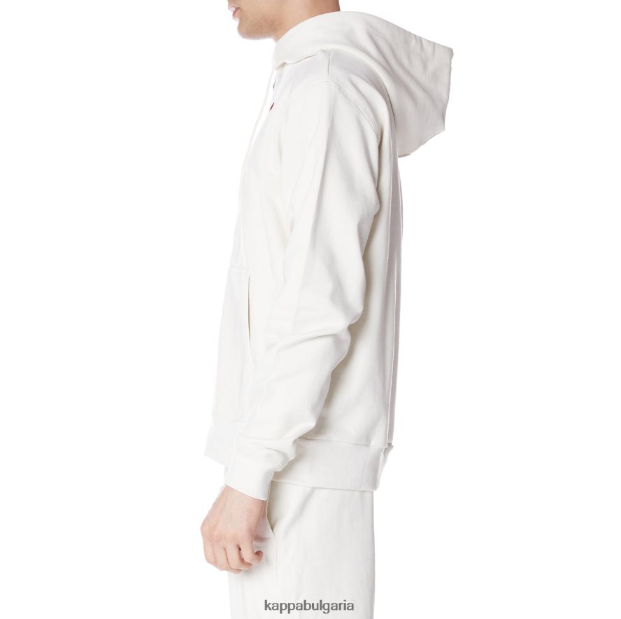 Kappa мъже халат giovani portos качулка сметана 48Z02653