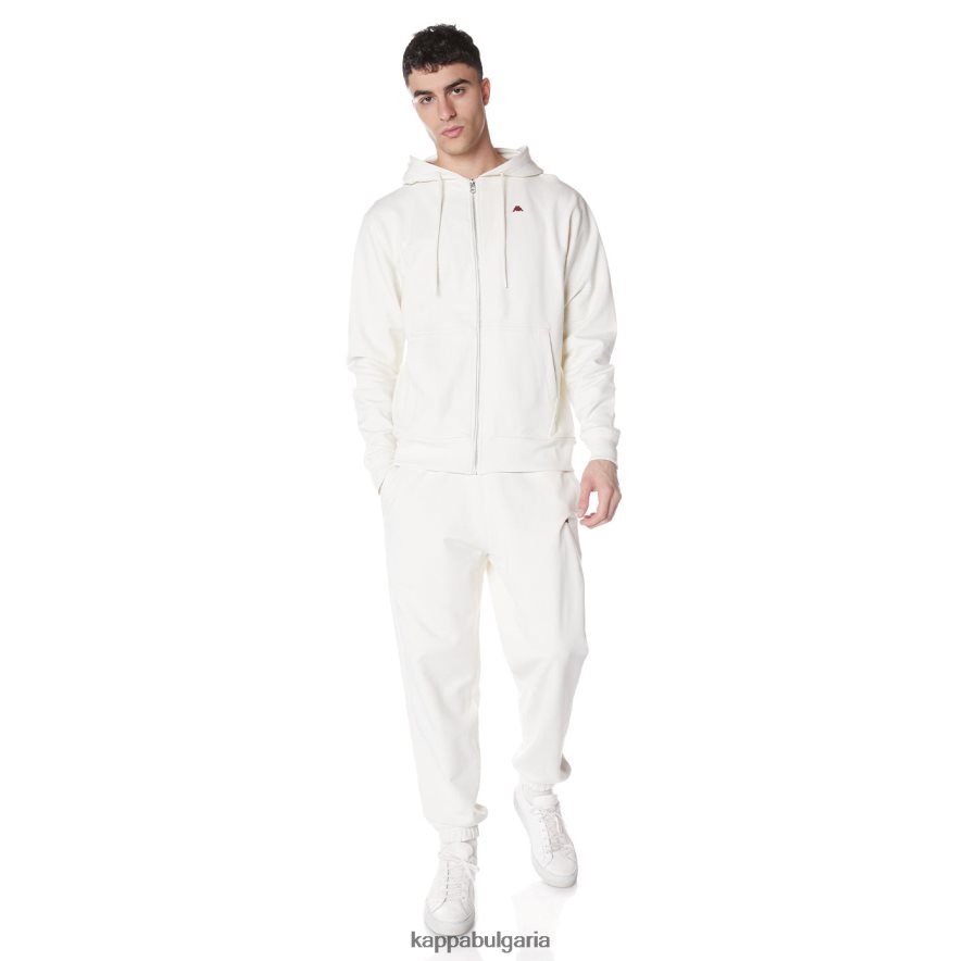 Kappa мъже халат giovani portos качулка сметана 48Z02653