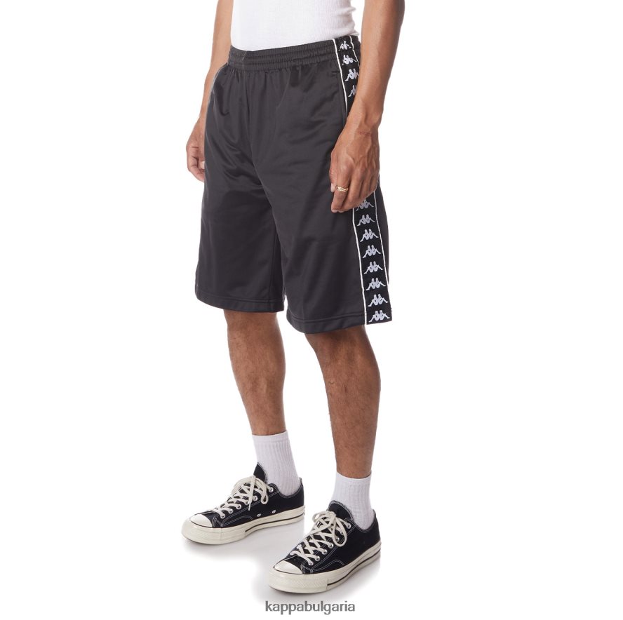 Kappa мъже 222 шорти banda treadwellz черен дим бял 48Z026258