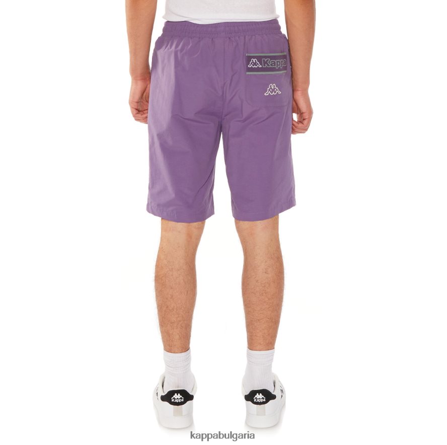 Kappa мъже шорти с лого мащаб виолетово 48Z026223