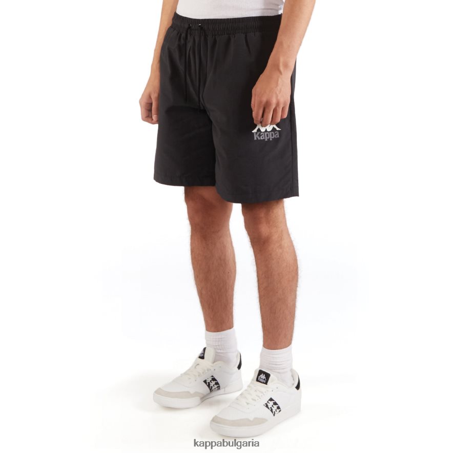 Kappa мъже автентични къси панталони черна струя 48Z026238