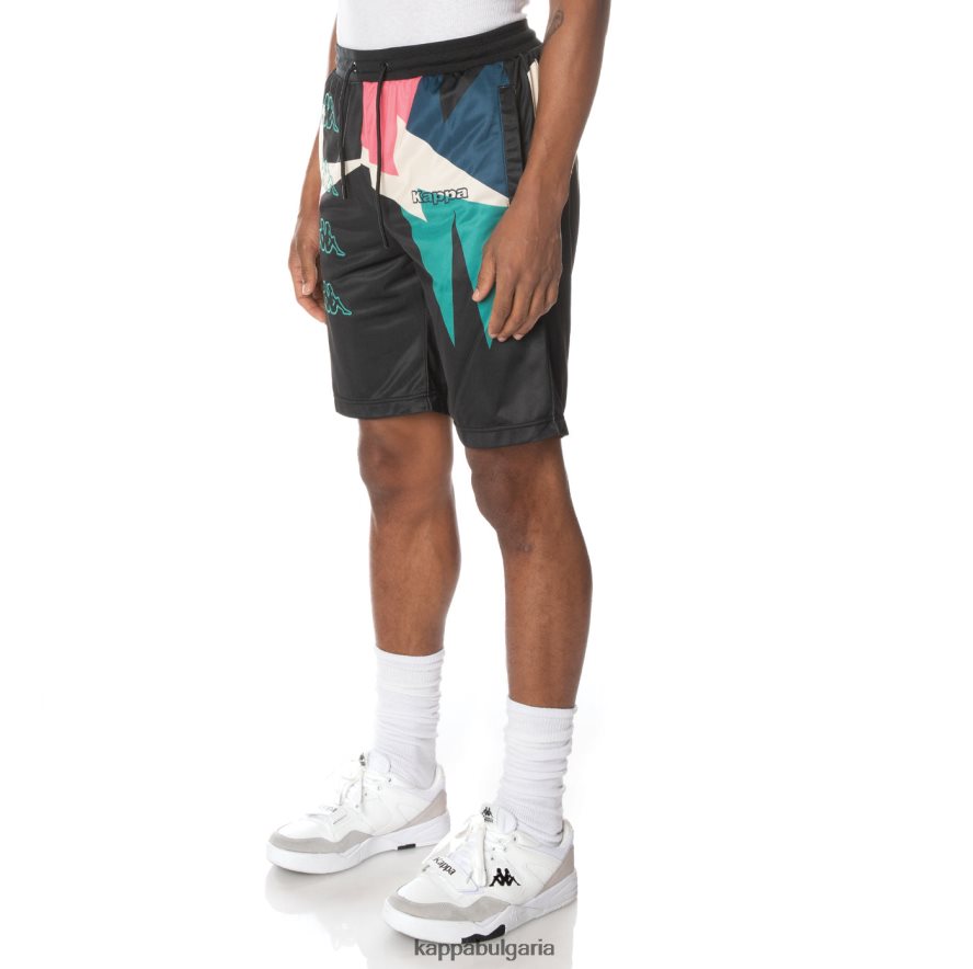 Kappa мъже къси панталони с лого смолисточерен 48Z026255
