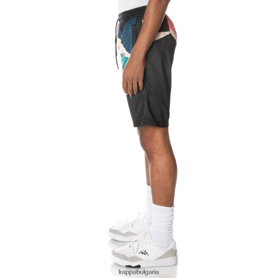 Kappa мъже къси панталони с лого смолисточерен 48Z026255