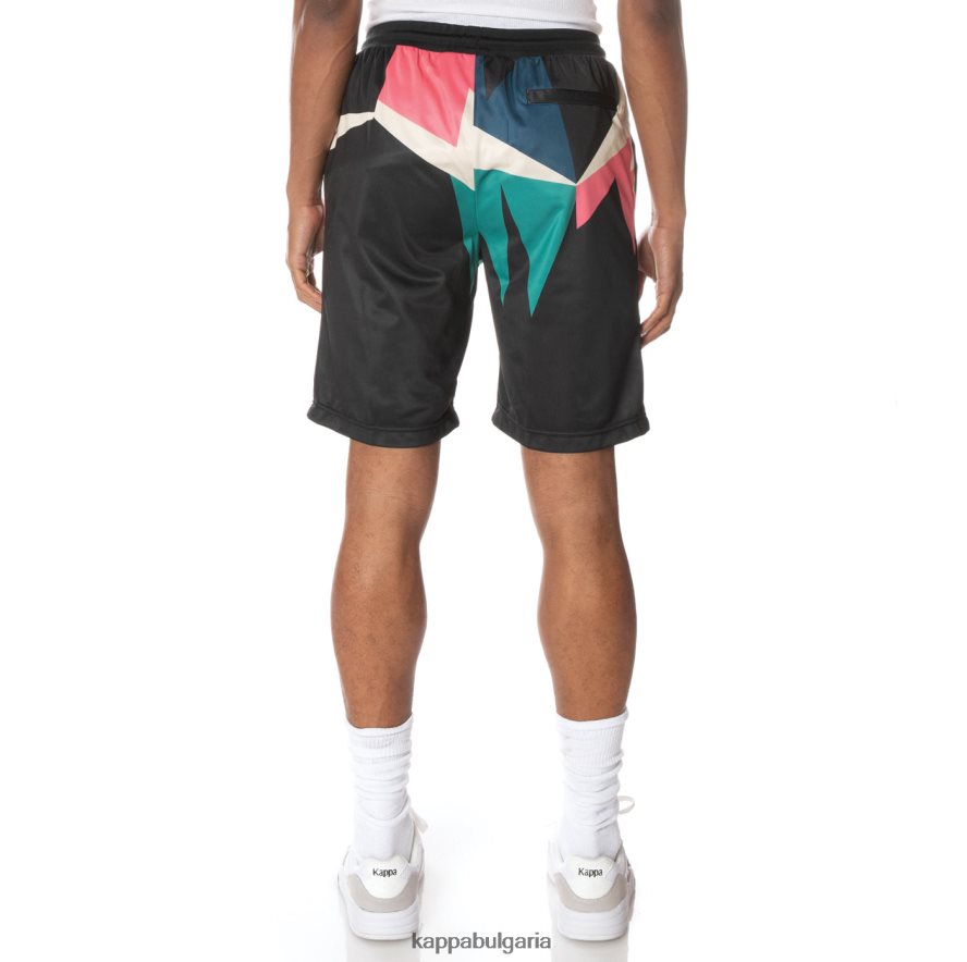 Kappa мъже къси панталони с лого смолисточерен 48Z026255