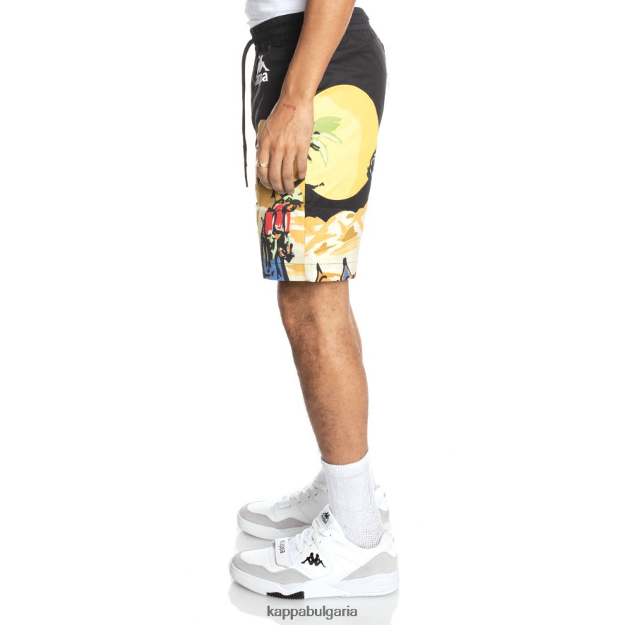 Kappa мъже автентични шорти оазис смолисточерен 48Z026256
