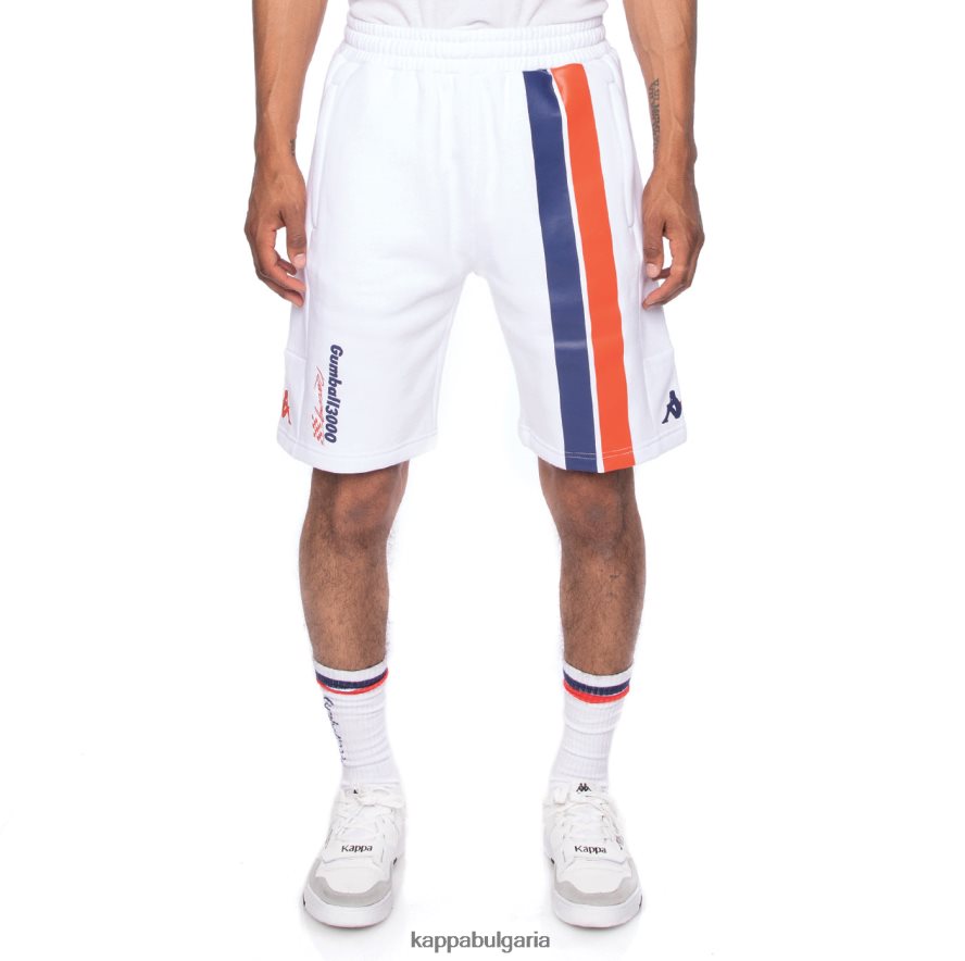 Kappa мъже автентични шорти credy gumball 3000 бяло 48Z026278