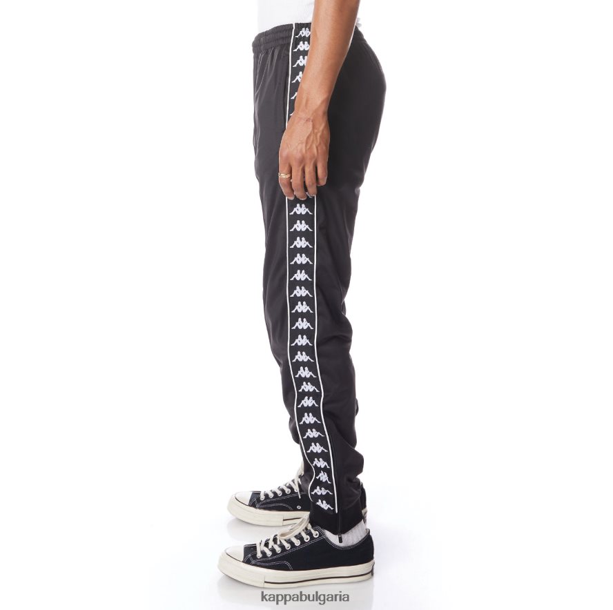 Kappa мъже 222 панталони banda rastoriazz черен дим бял 48Z02623