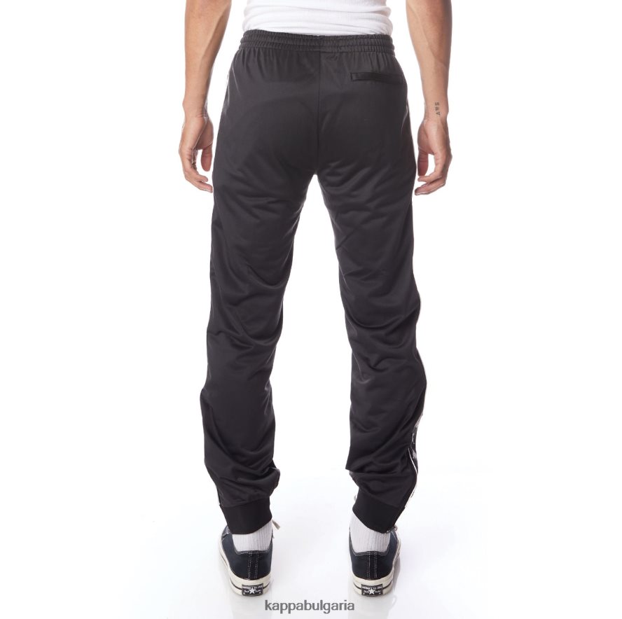 Kappa мъже 222 панталони banda rastoriazz черен дим бял 48Z02623