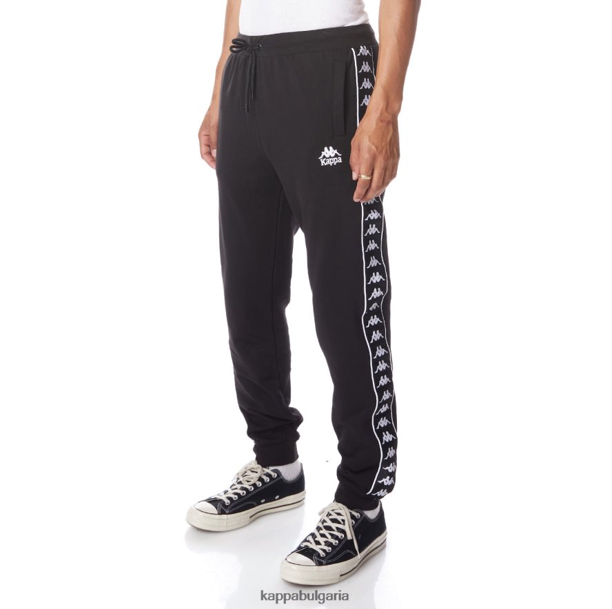 Kappa мъже 222 спортни панталони banda alanz 2 Черно бяла 48Z02662