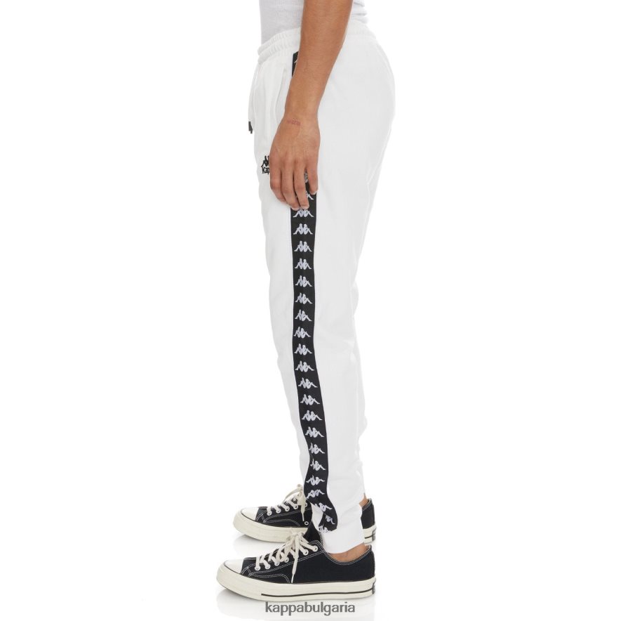 Kappa мъже 222 спортни панталони banda alanz 2 бял черен 48Z02665