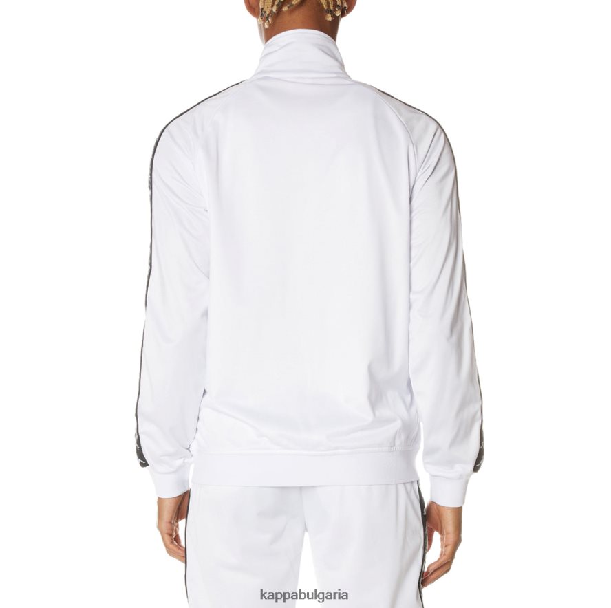 Kappa мъже 222 спортно яке banda anniston бял черен 48Z02614