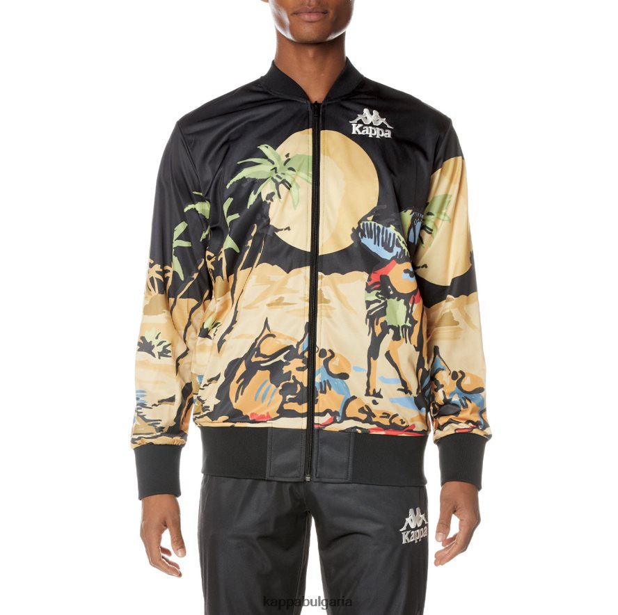 Kappa мъже автентично суданско яке смолисточерен 48Z0264