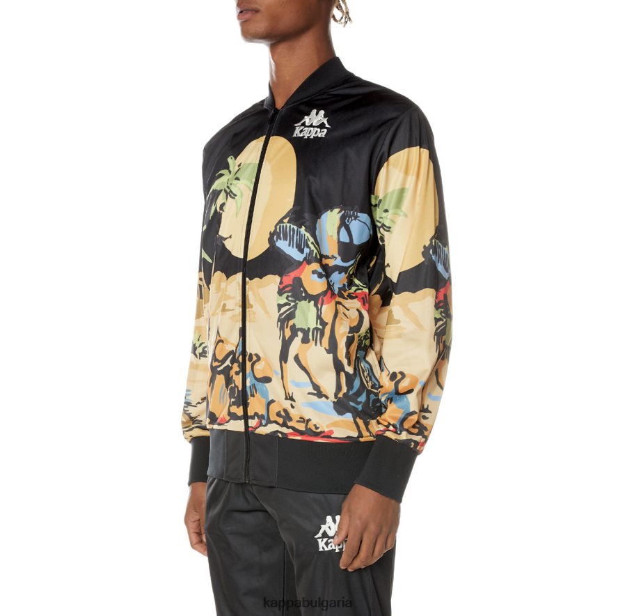 Kappa мъже автентично суданско яке смолисточерен 48Z0264