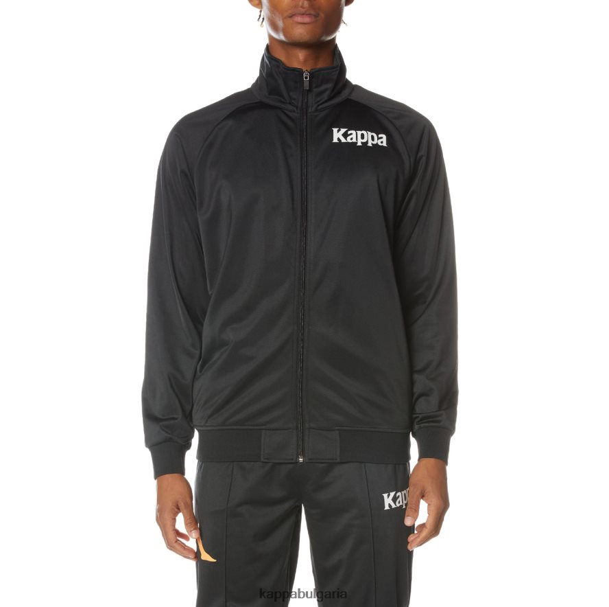 Kappa мъже автентично спортно яке angost смолисточерен 48Z0262