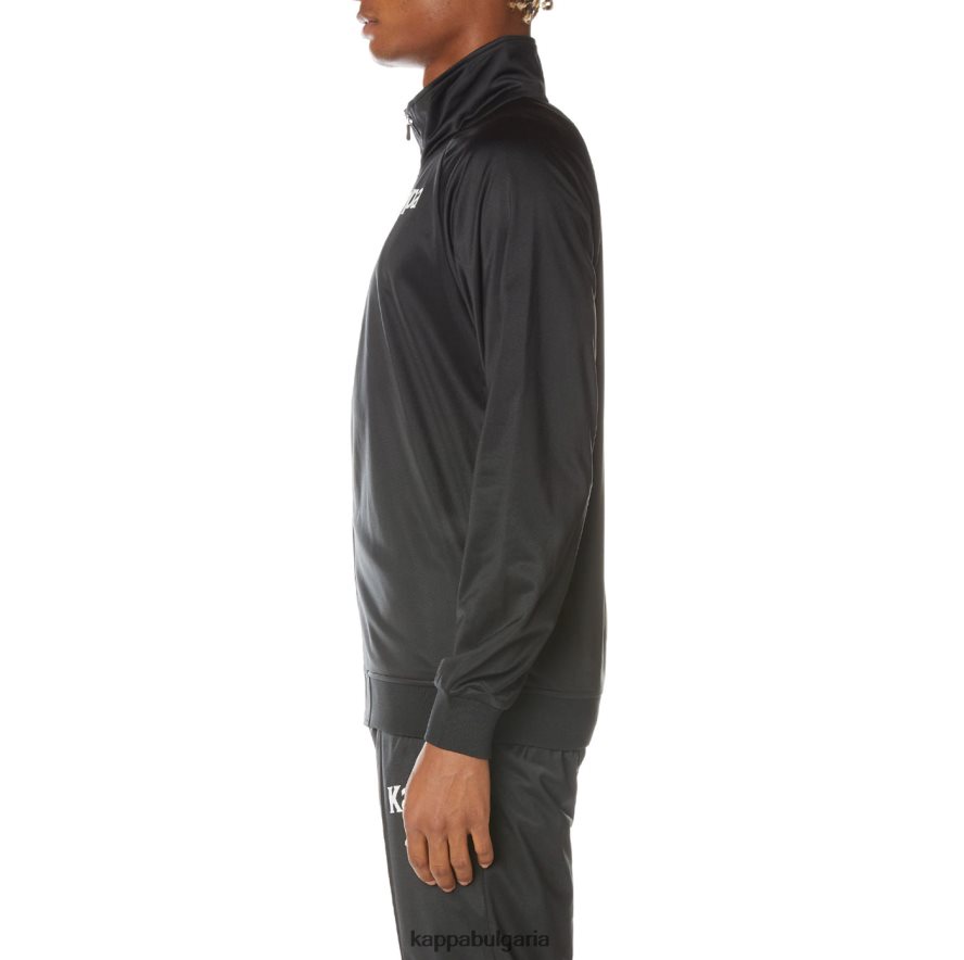 Kappa мъже автентично спортно яке angost смолисточерен 48Z0262