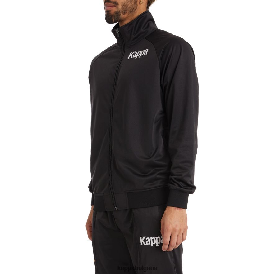 Kappa мъже автентично спортно яке angost черен дим оранжев 48Z0269