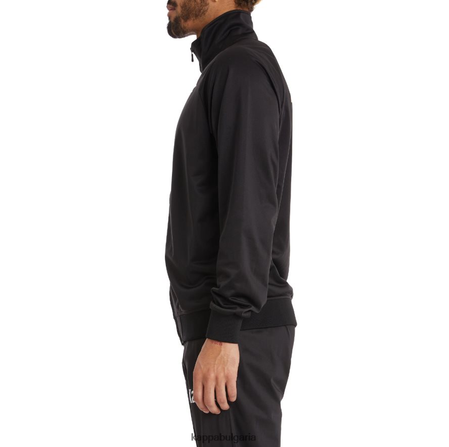 Kappa мъже автентично спортно яке angost черен дим оранжев 48Z0269