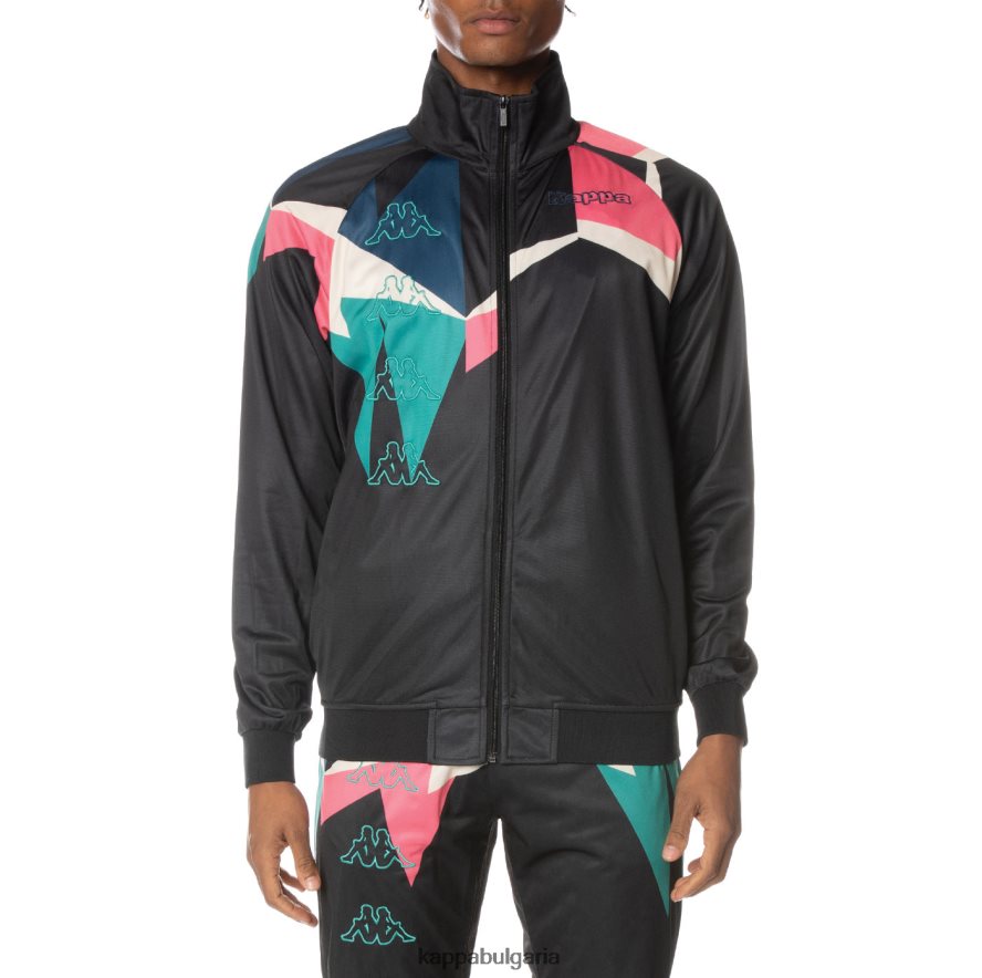 Kappa мъже спортно яке с лого lamal смолисточерен 48Z0263