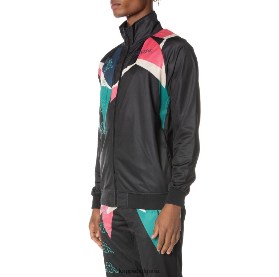 Kappa мъже спортно яке с лого lamal смолисточерен 48Z0263