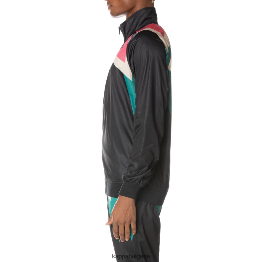 Kappa мъже спортно яке с лого lamal смолисточерен 48Z0263