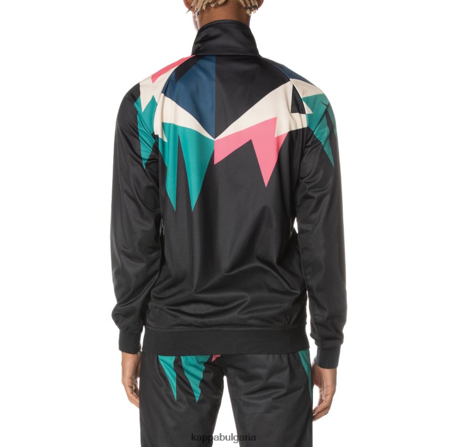 Kappa мъже спортно яке с лого lamal смолисточерен 48Z0263
