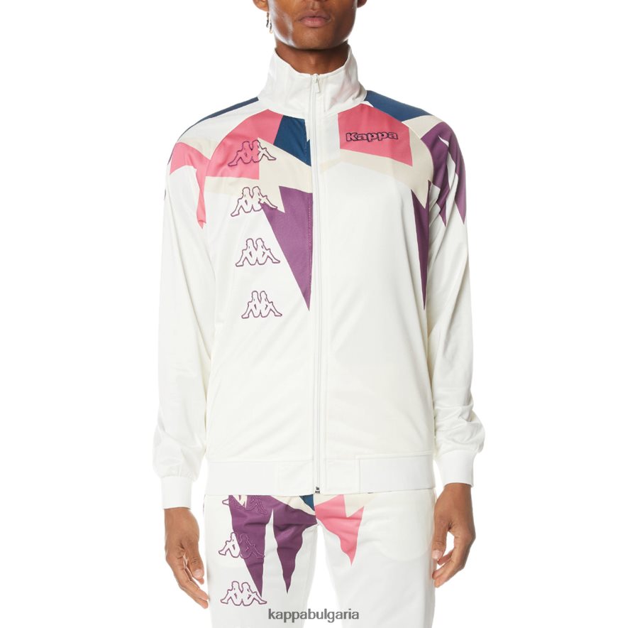 Kappa мъже спортно яке с лого lamal бяло 48Z0265