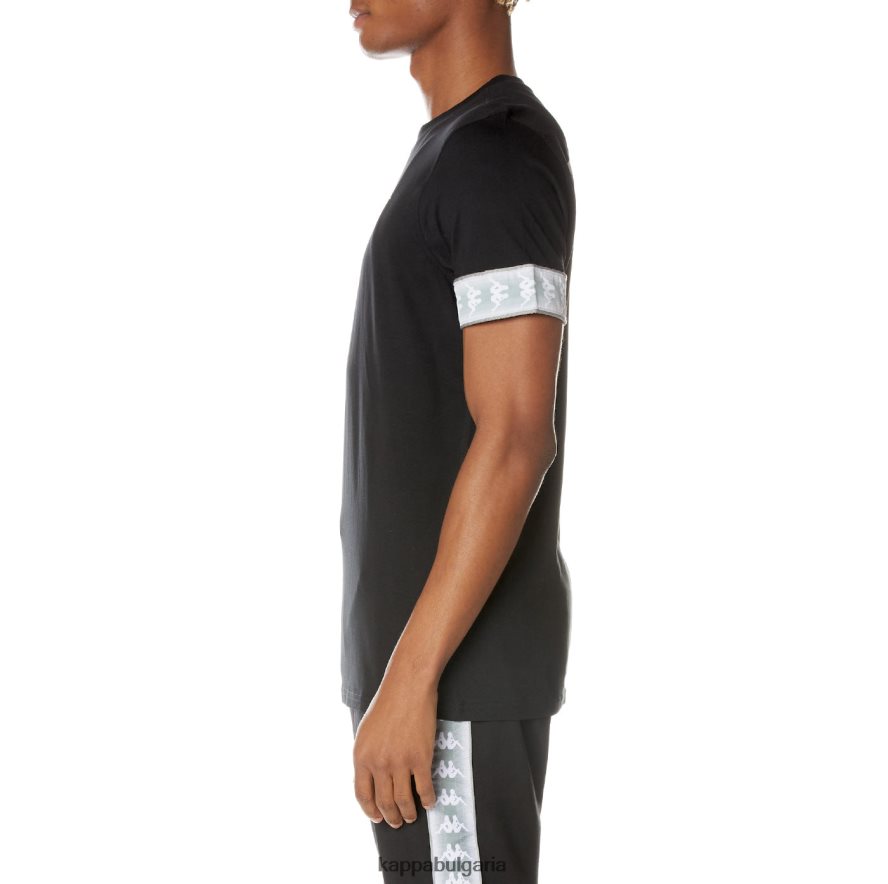 Kappa мъже 222 банда торби тениска смолисточерен 48Z026131