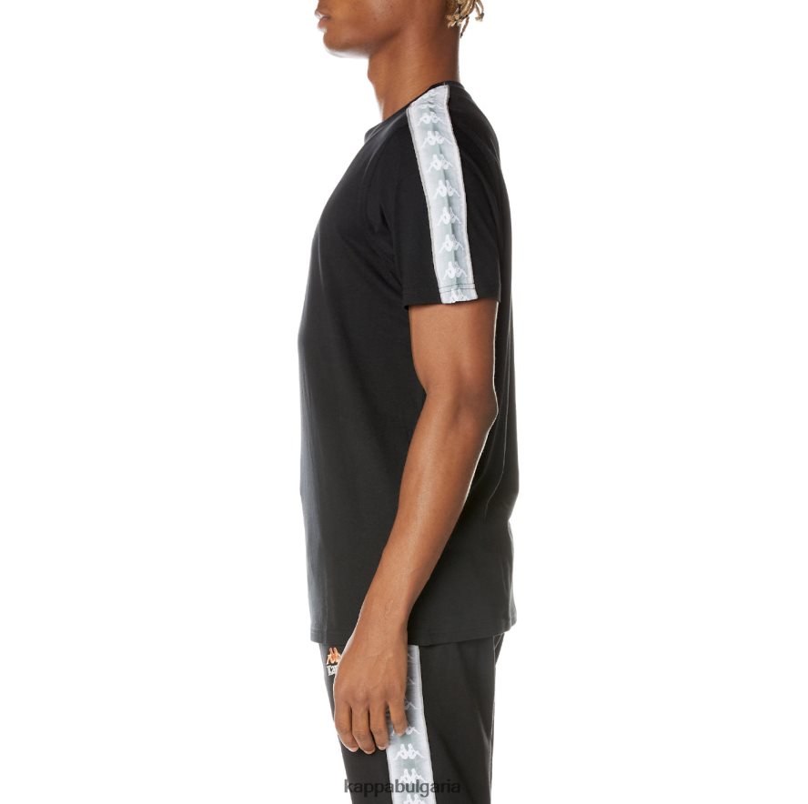 Kappa мъже 222 тениска banda dabst смолисточерен 48Z026158