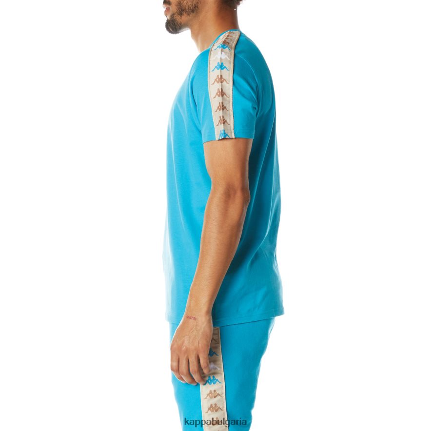 Kappa мъже 222 тениска banda deto 2 тъмно аква 48Z026176