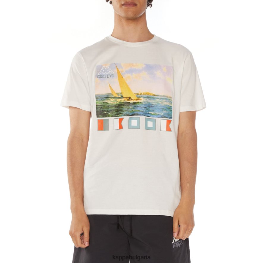 Kappa мъже мъдрец тениска бяло 48Z026118
