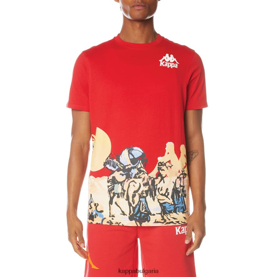 Kappa мъже автентична ранчо тениска червен 48Z026143