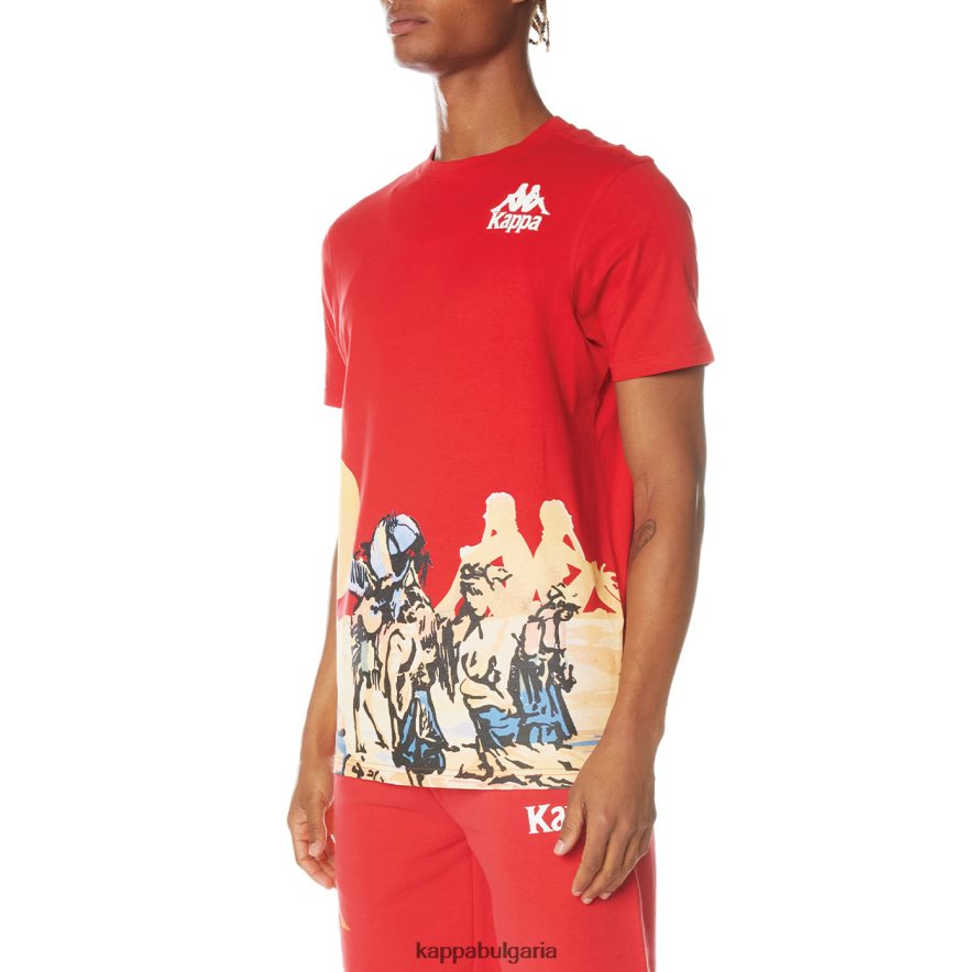 Kappa мъже автентична ранчо тениска червен 48Z026143