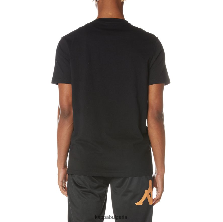 Kappa мъже тениска с автентични бузи смолисточерен 48Z026159