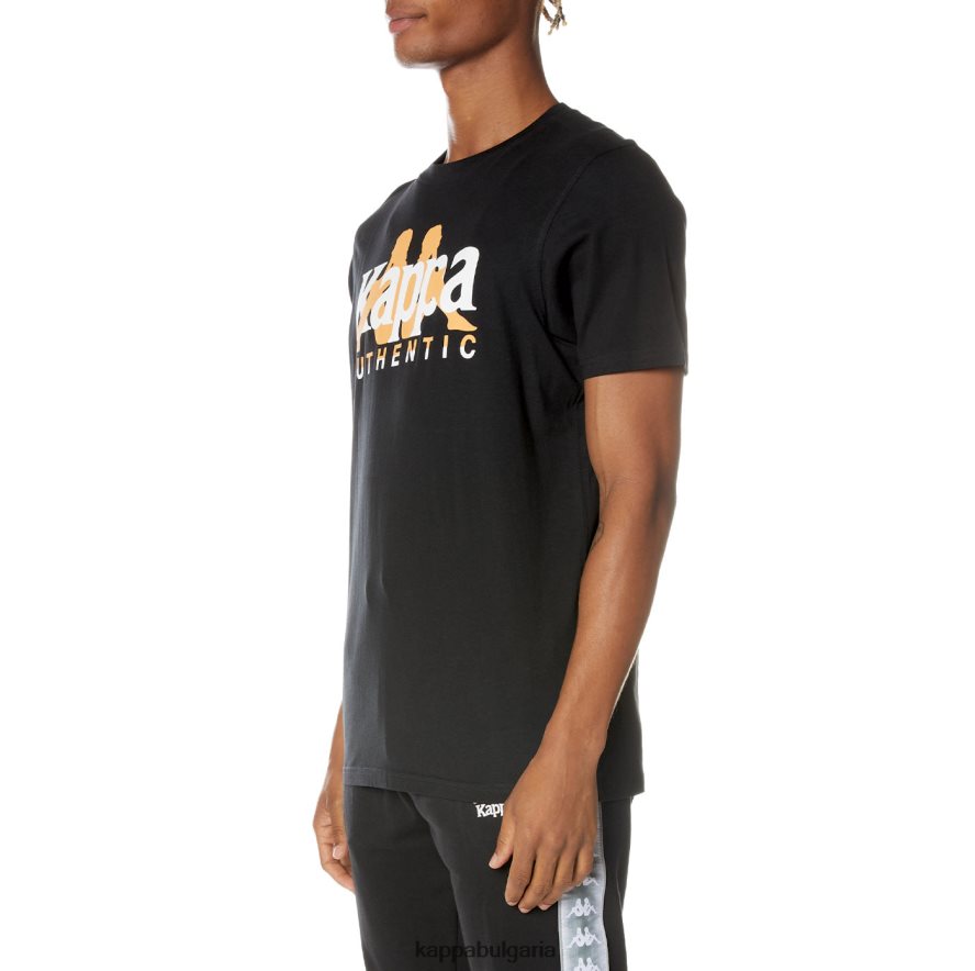 Kappa мъже автентична авангардна тениска смолисточерен 48Z026162