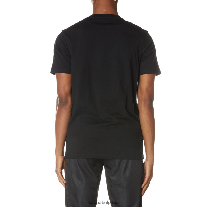 Kappa мъже автентична тениска на Озирис смолисточерен 48Z026163
