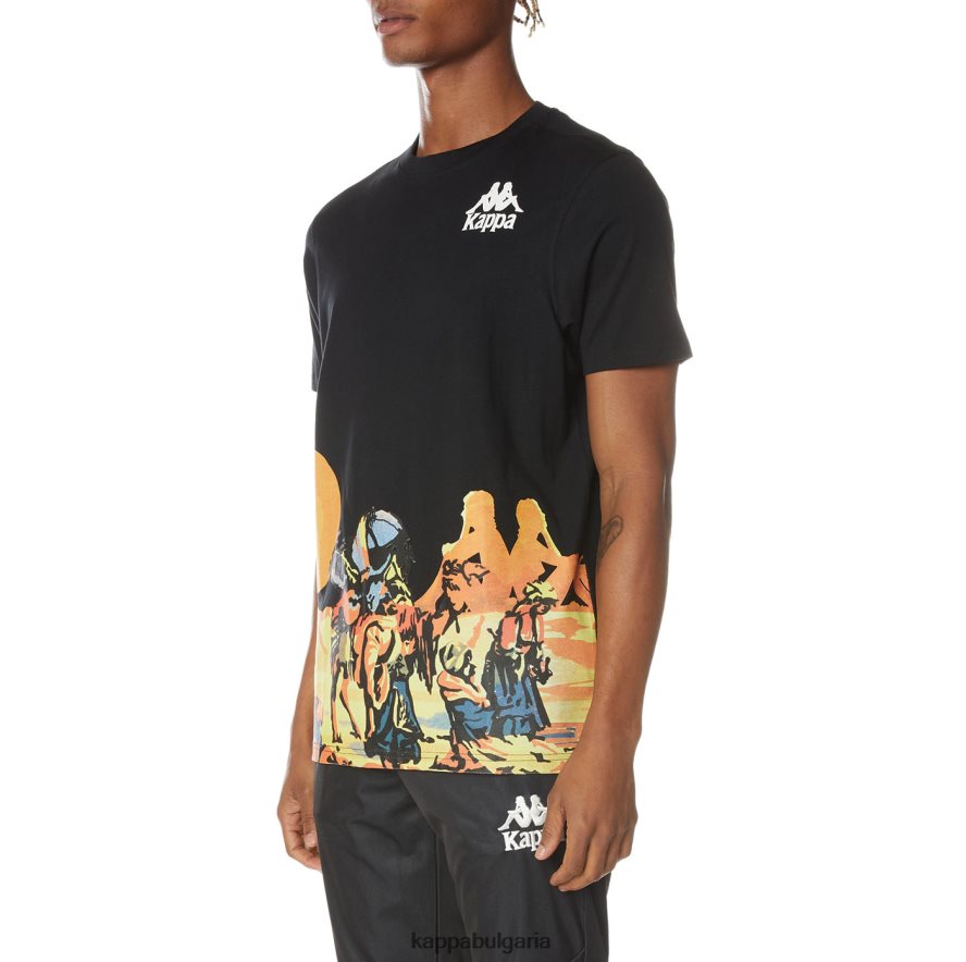Kappa мъже автентична ранчо тениска смолисточерен 48Z026166