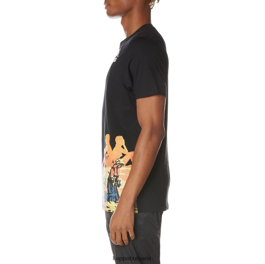 Kappa мъже автентична ранчо тениска смолисточерен 48Z026166