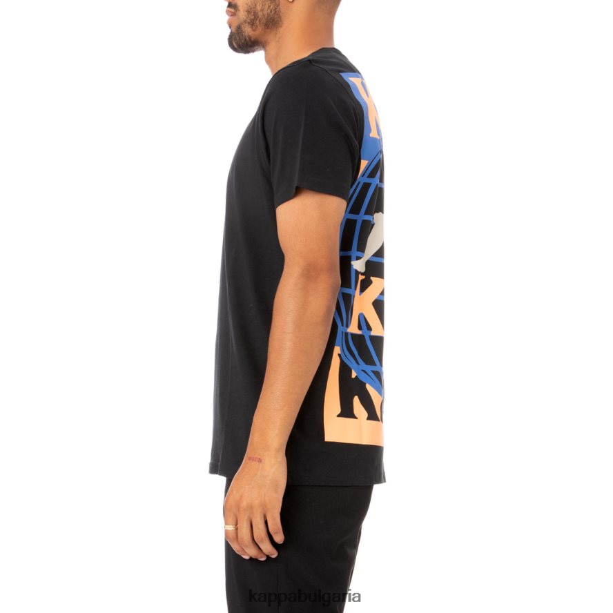 Kappa мъже автентична тениска ajoban черен 48Z026182