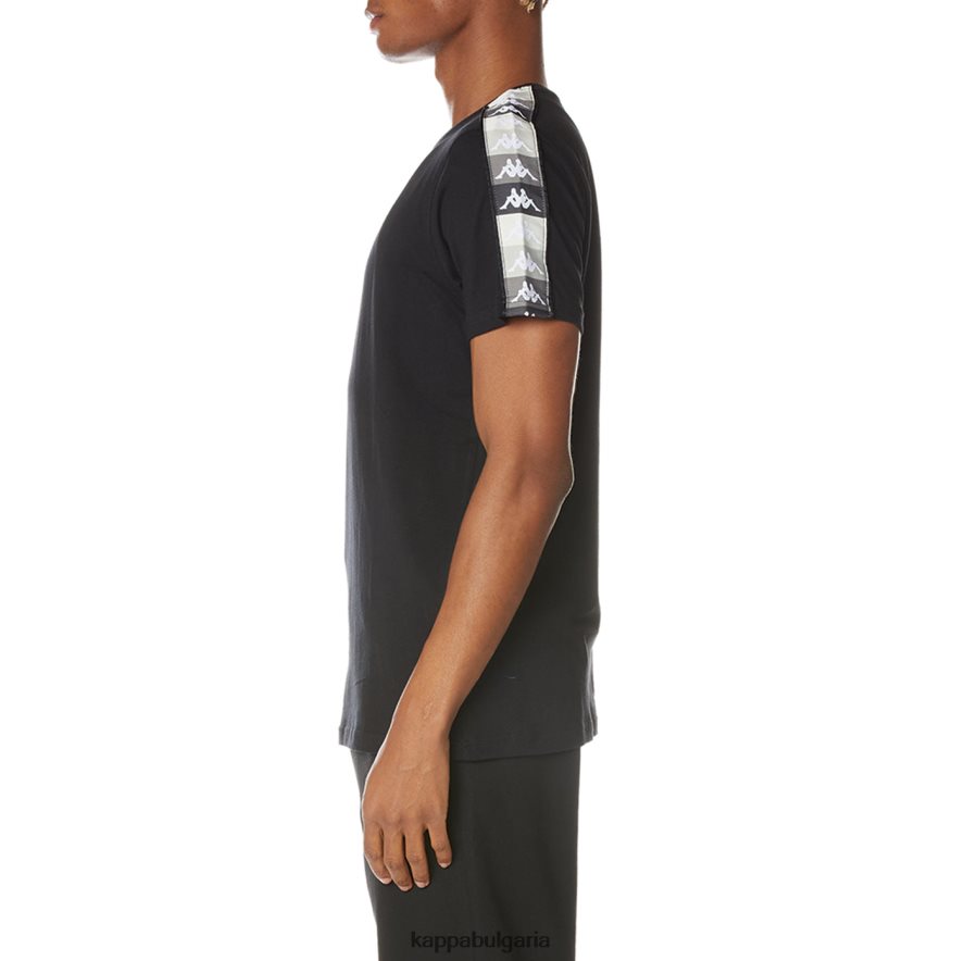 Kappa мъже автентична тениска artemis черна струя 48Z026125