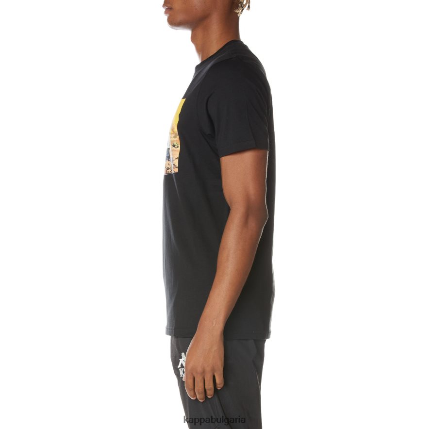 Kappa мъже автентична тениска cairo смолисточерен 48Z026164